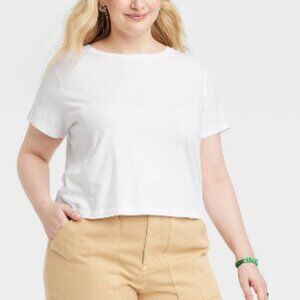 765-767 WOMENS XXL SHRUNKEN SHORT SLEEVE TEE BY UNIVERSAL THREAD